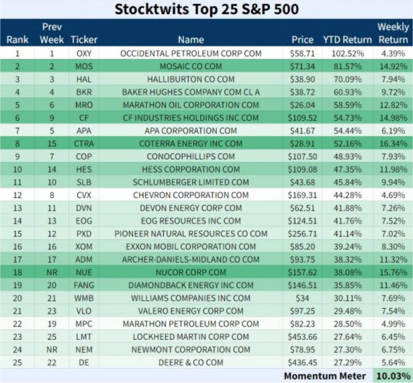 ST Top 25 S&P 500