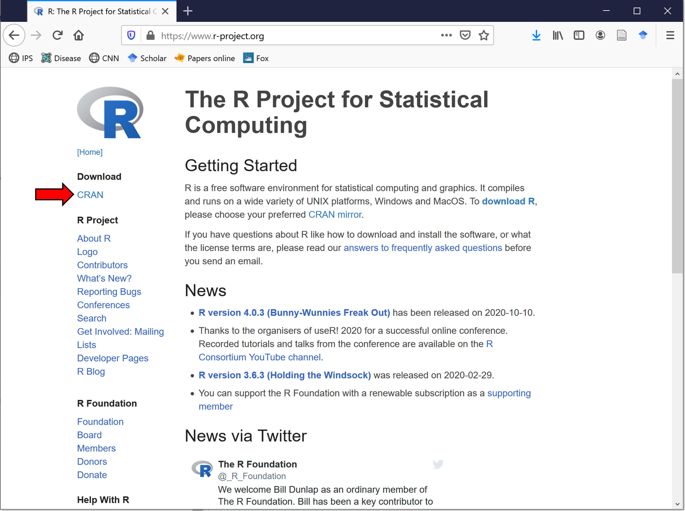 RProject Webpage